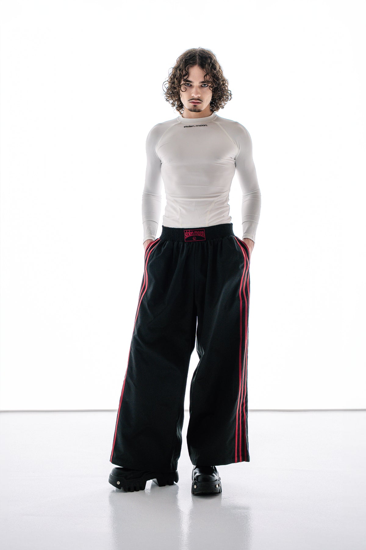 BOXING STRIPES PANTS BLACK