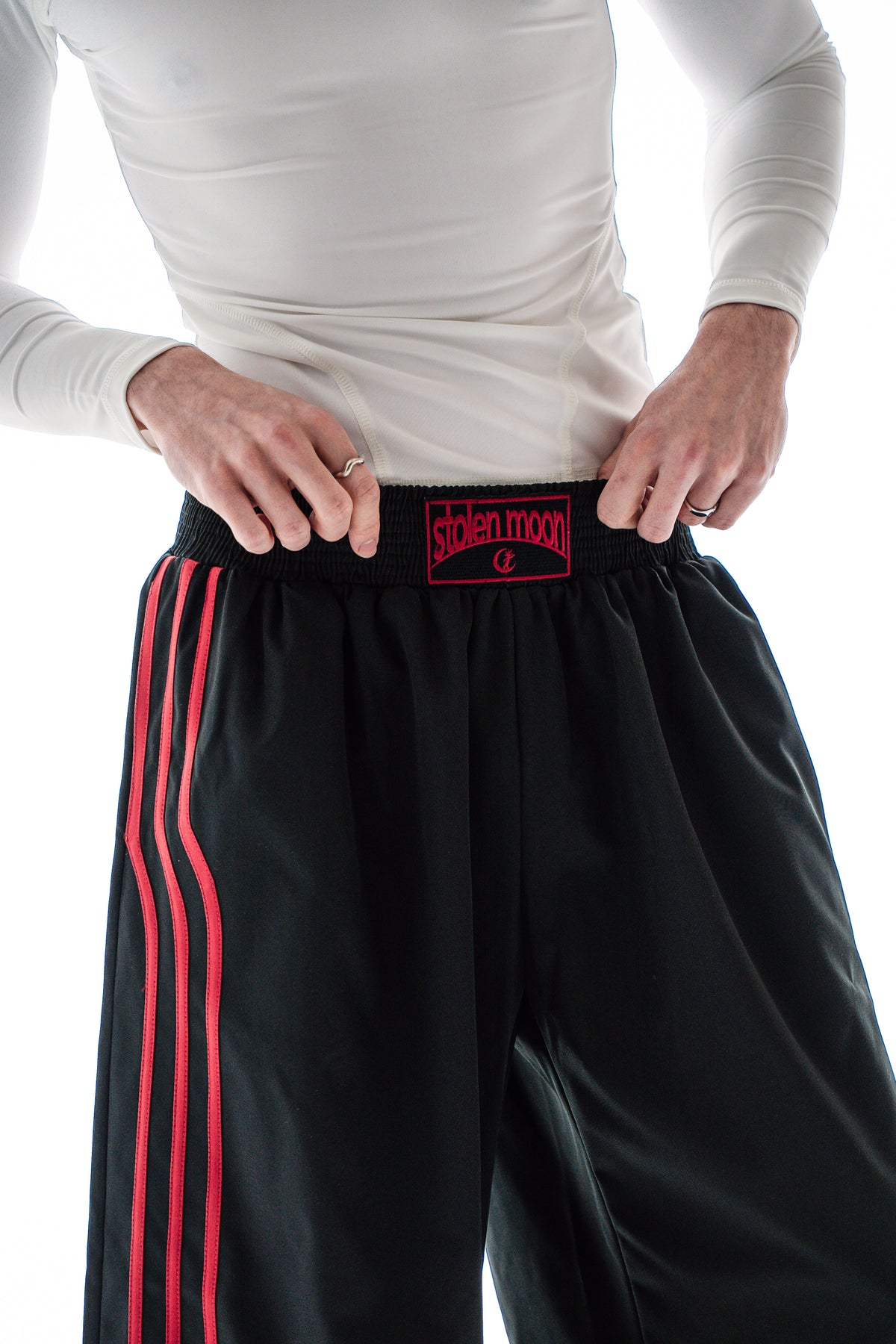 BOXING STRIPES PANTS BLACK