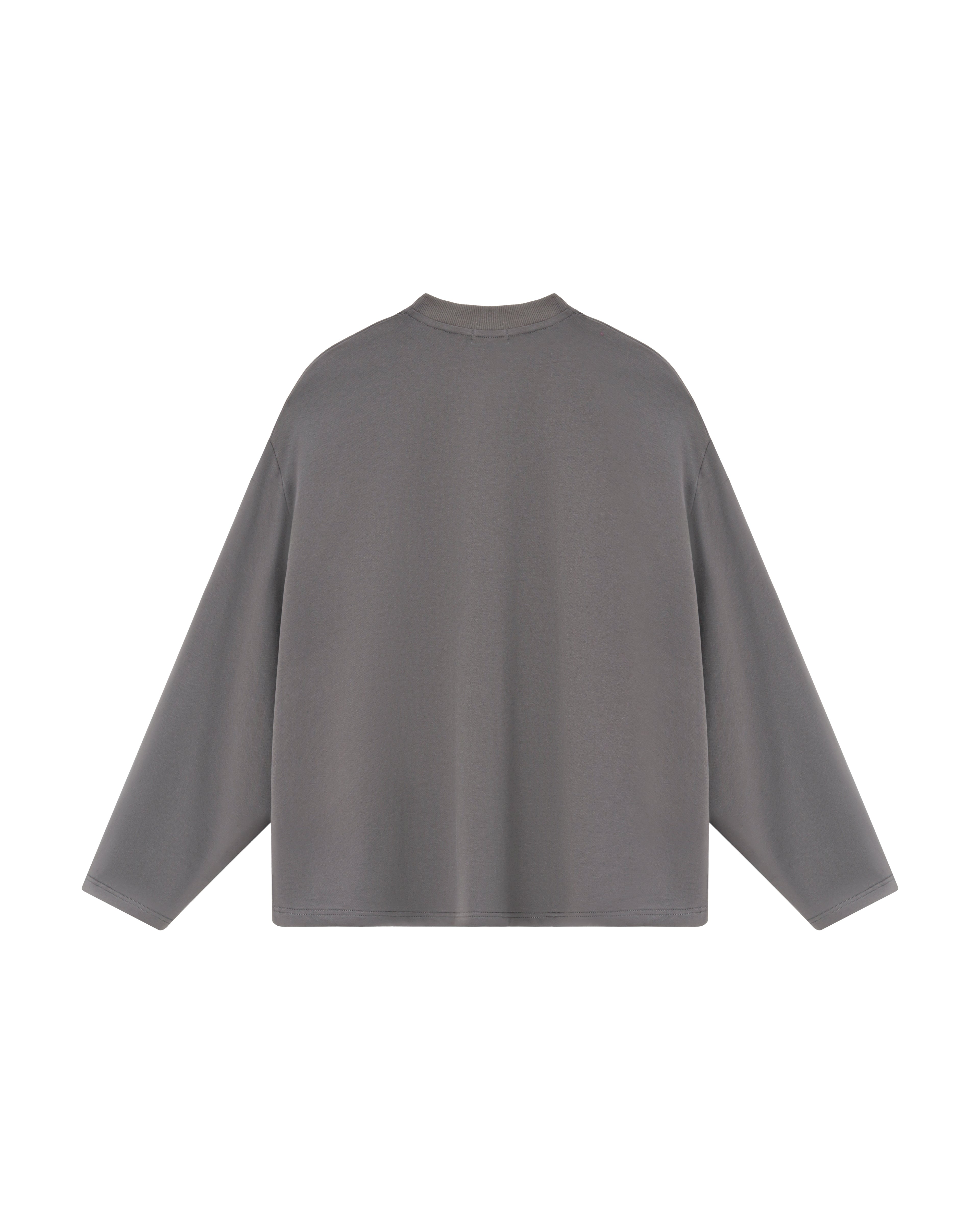 BLANK LONG SLEEVE GREY