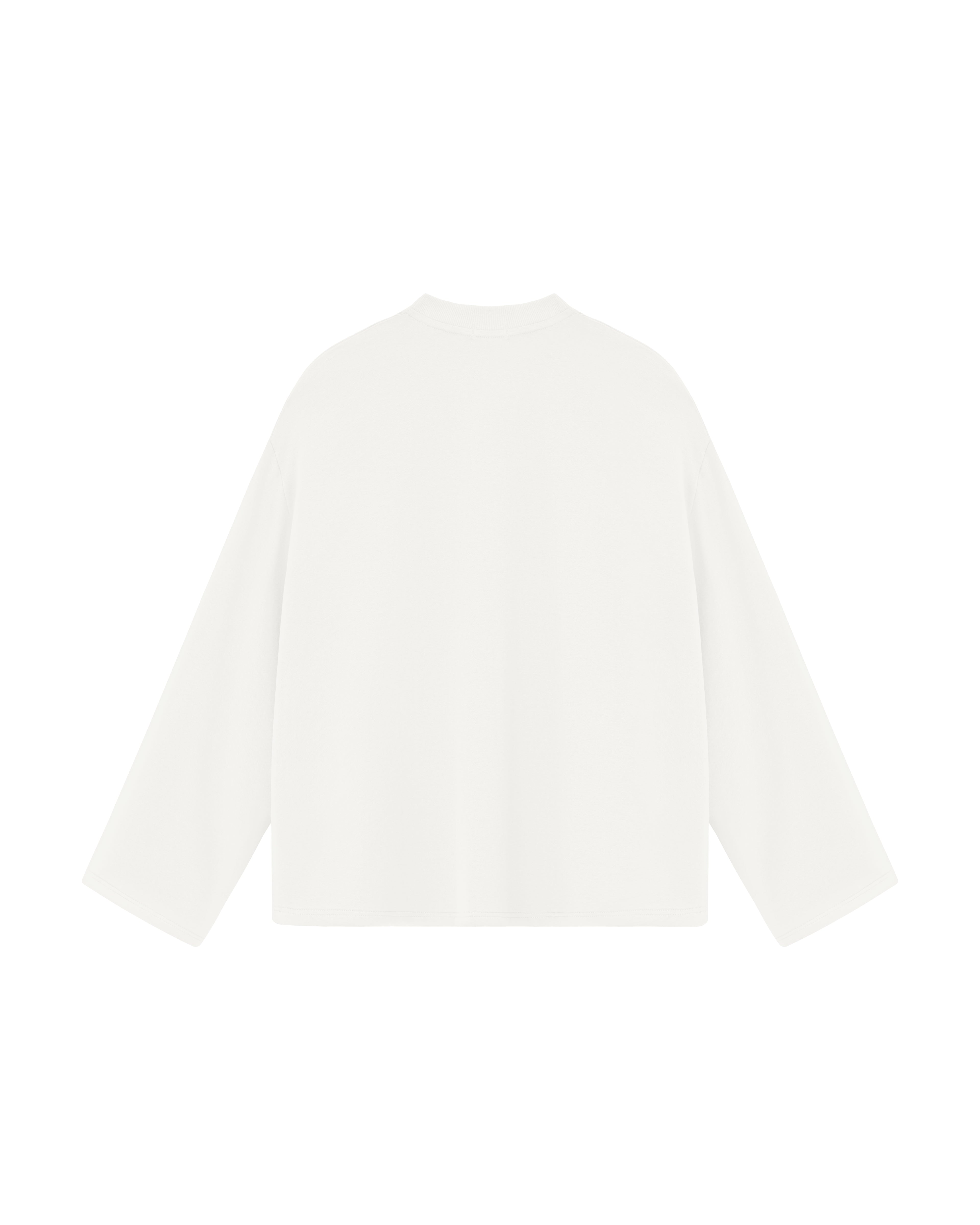 BLANK LONG SLEEVE WHITE