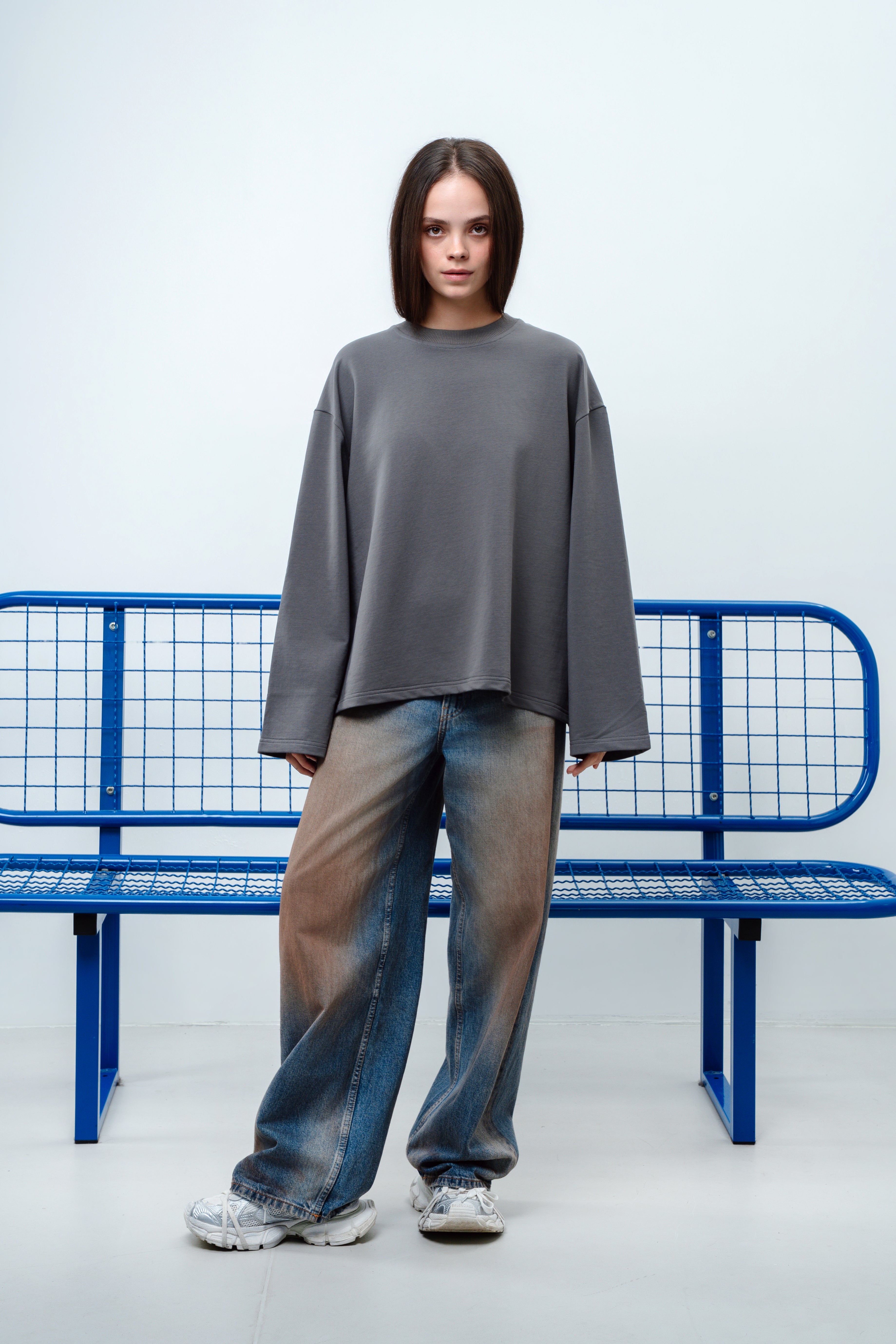 BLANK LONG SLEEVE GREY