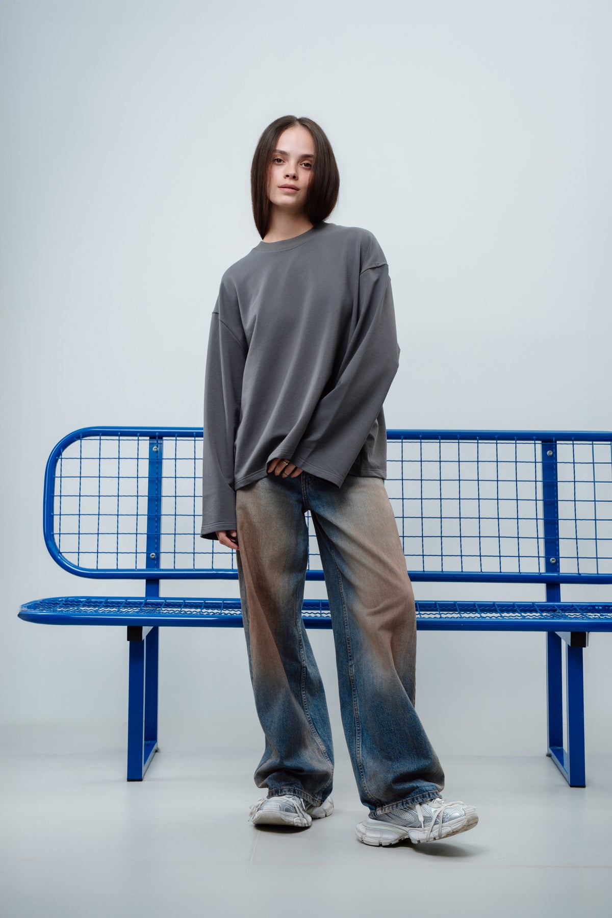 PRODUCED BY SM LONG SLEEVE GREY