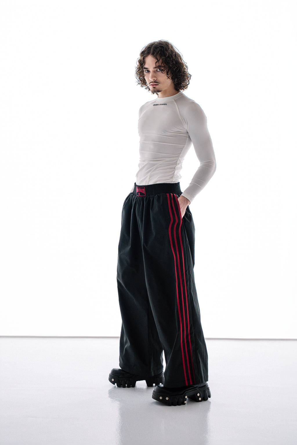 BOXING STRIPES PANTS BLACK