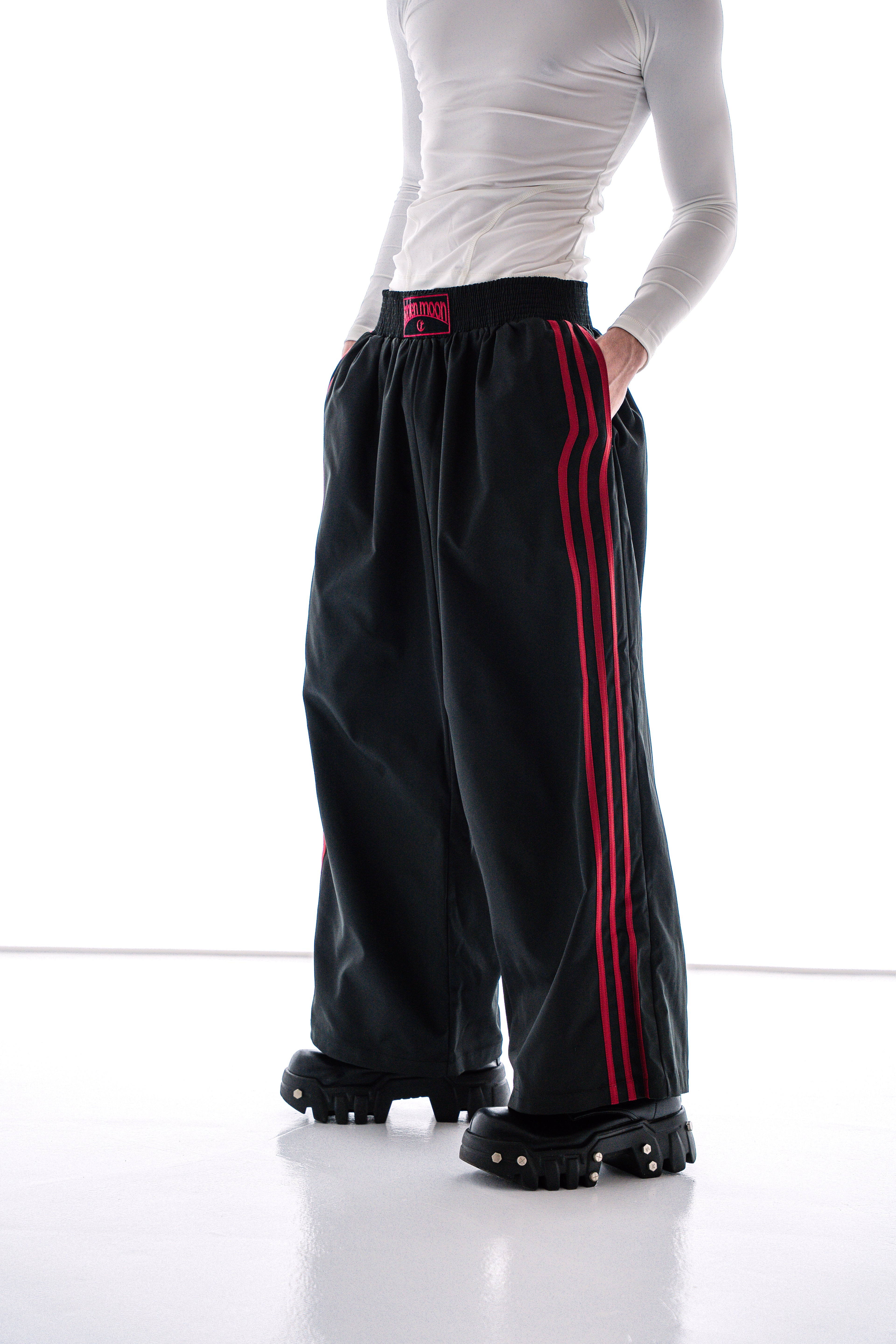 BOXING STRIPES PANTS BLACK