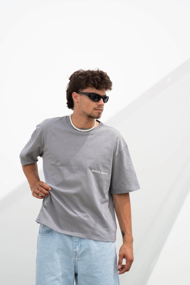 BASIC LOGO TEE GRAY