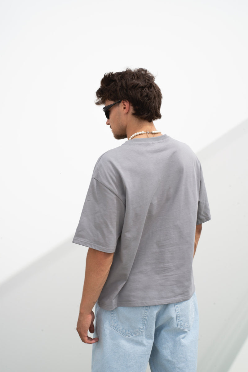 BASIC LOGO TEE GRAY