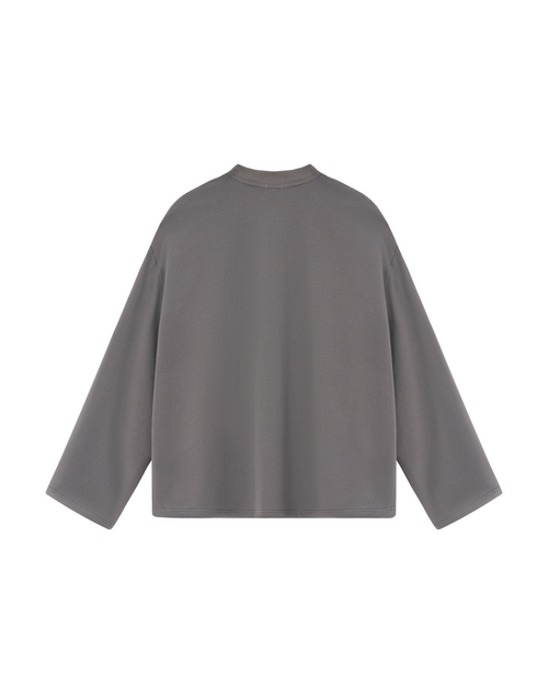 BLANK LONG SLEEVE GREY