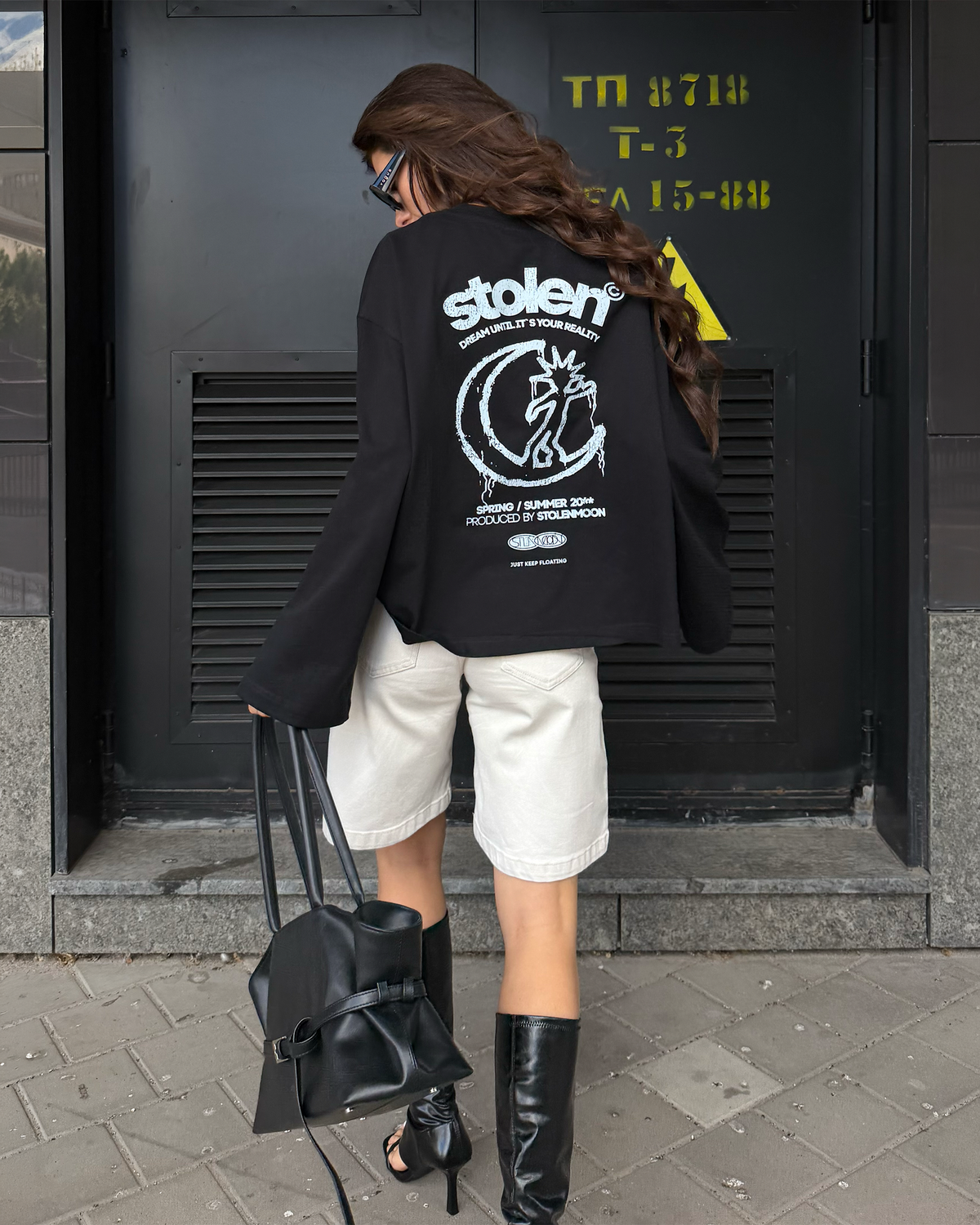 GRAFFITI LONG SLEEVE BLACK