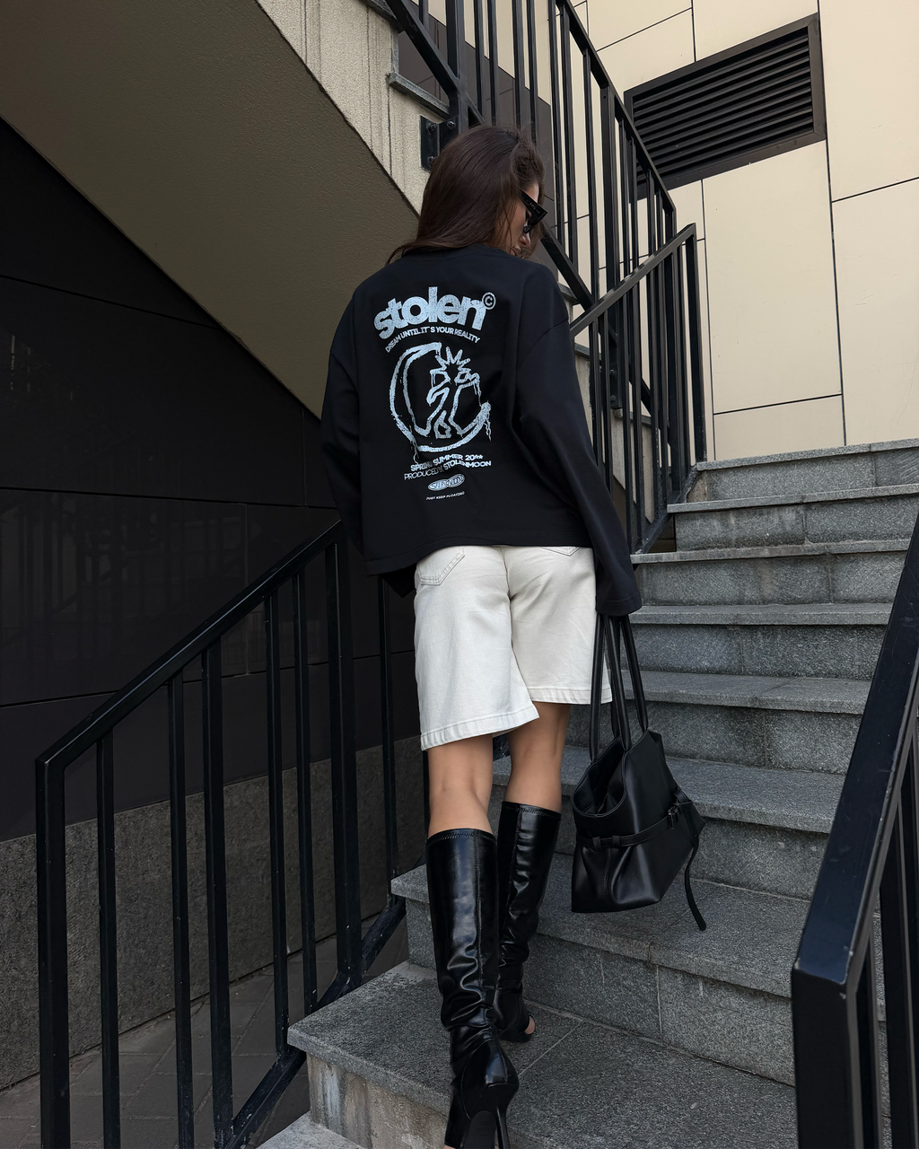 GRAFFITI LONG SLEEVE BLACK