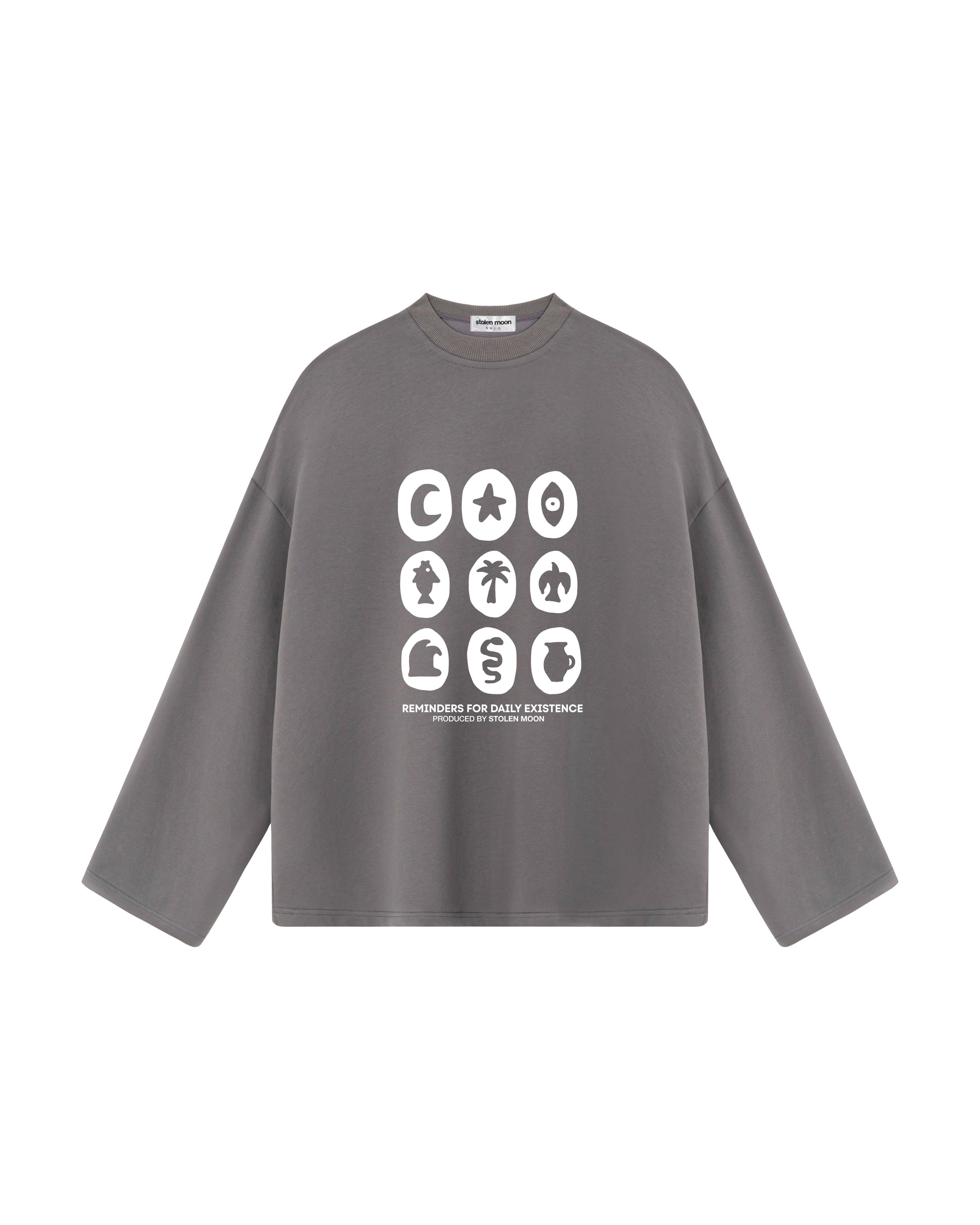 REMINDERS LONG SLEEVE GREY