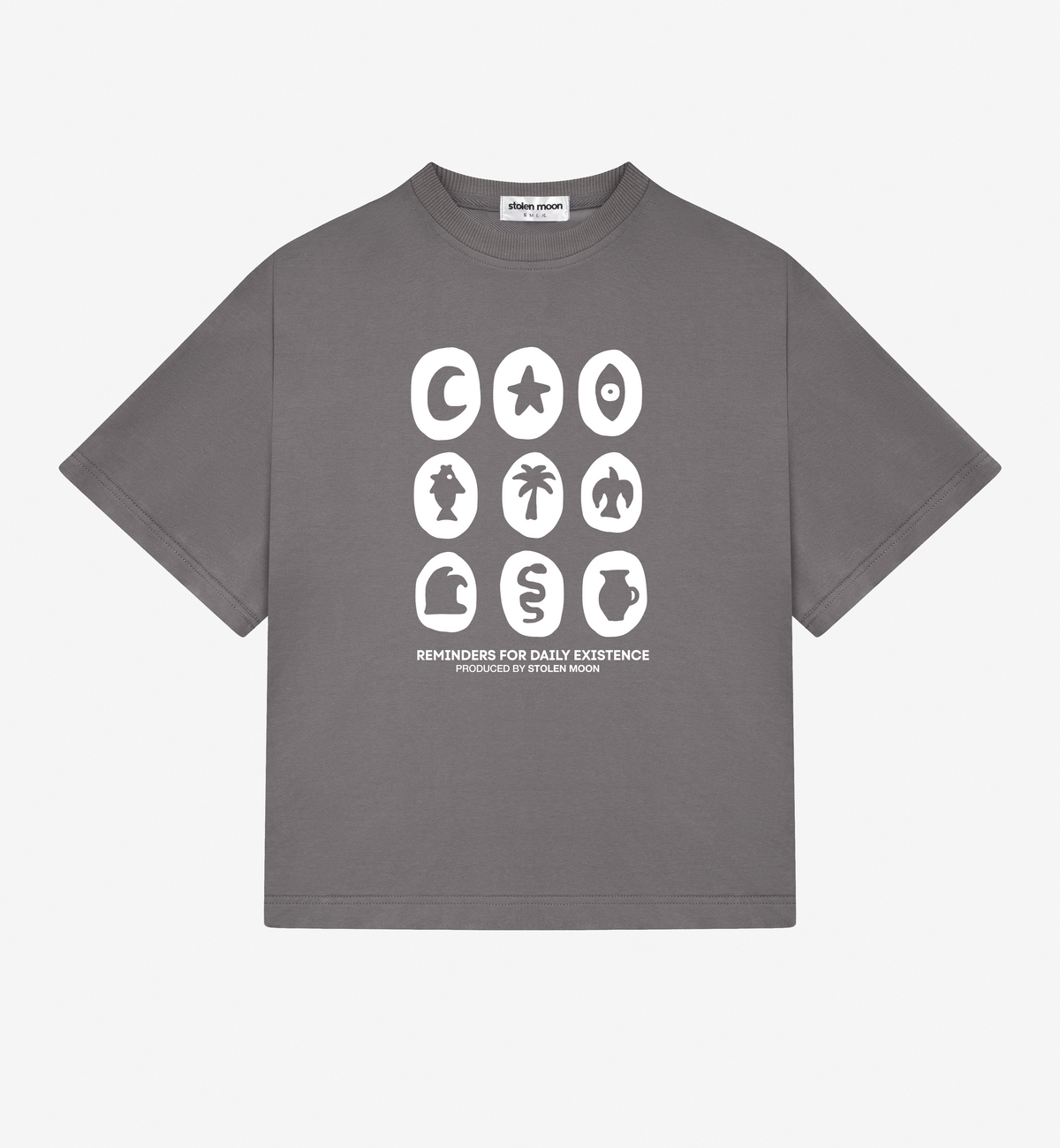 REMINDERS TEE GREY