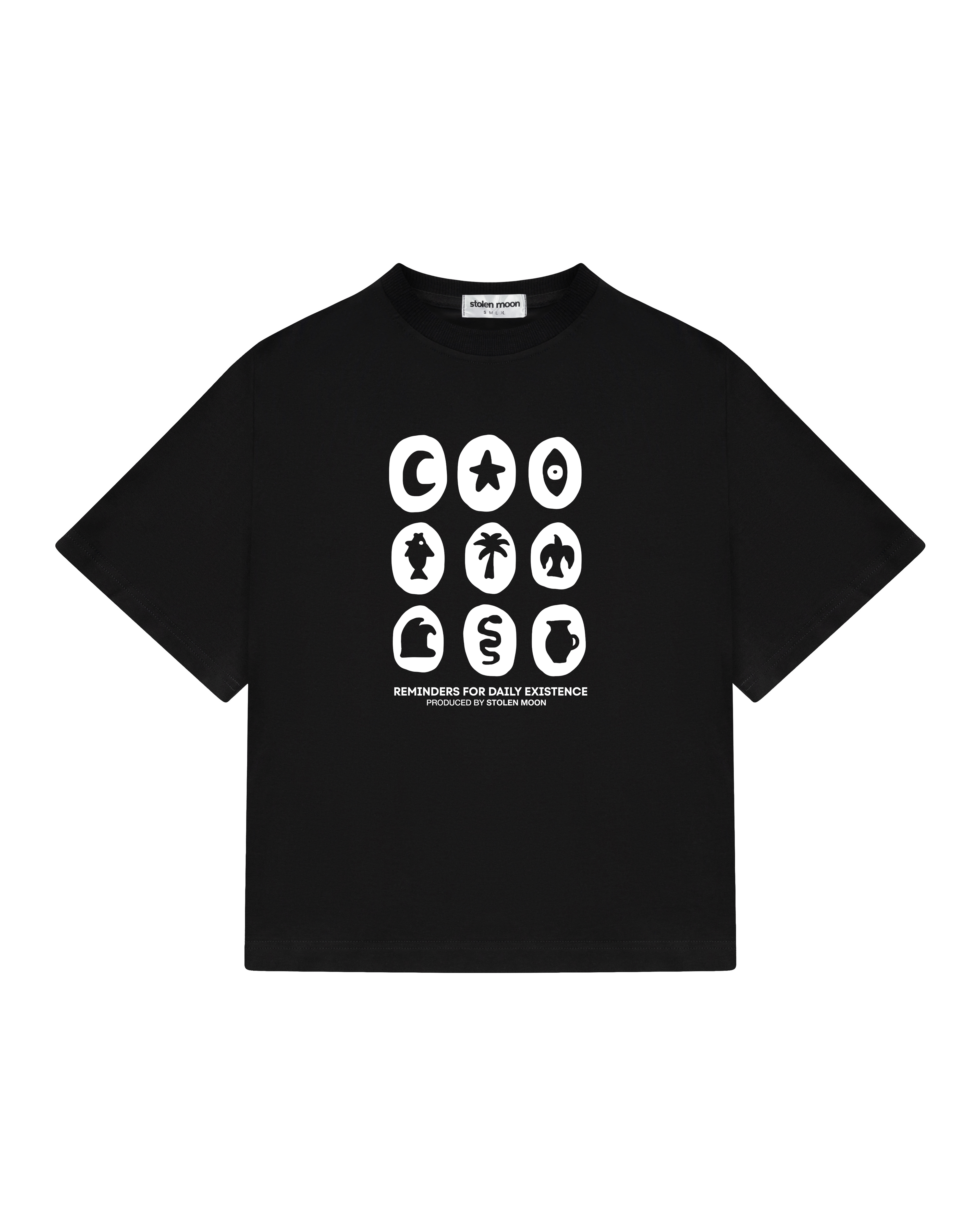 REMINDERS TEE BLACK