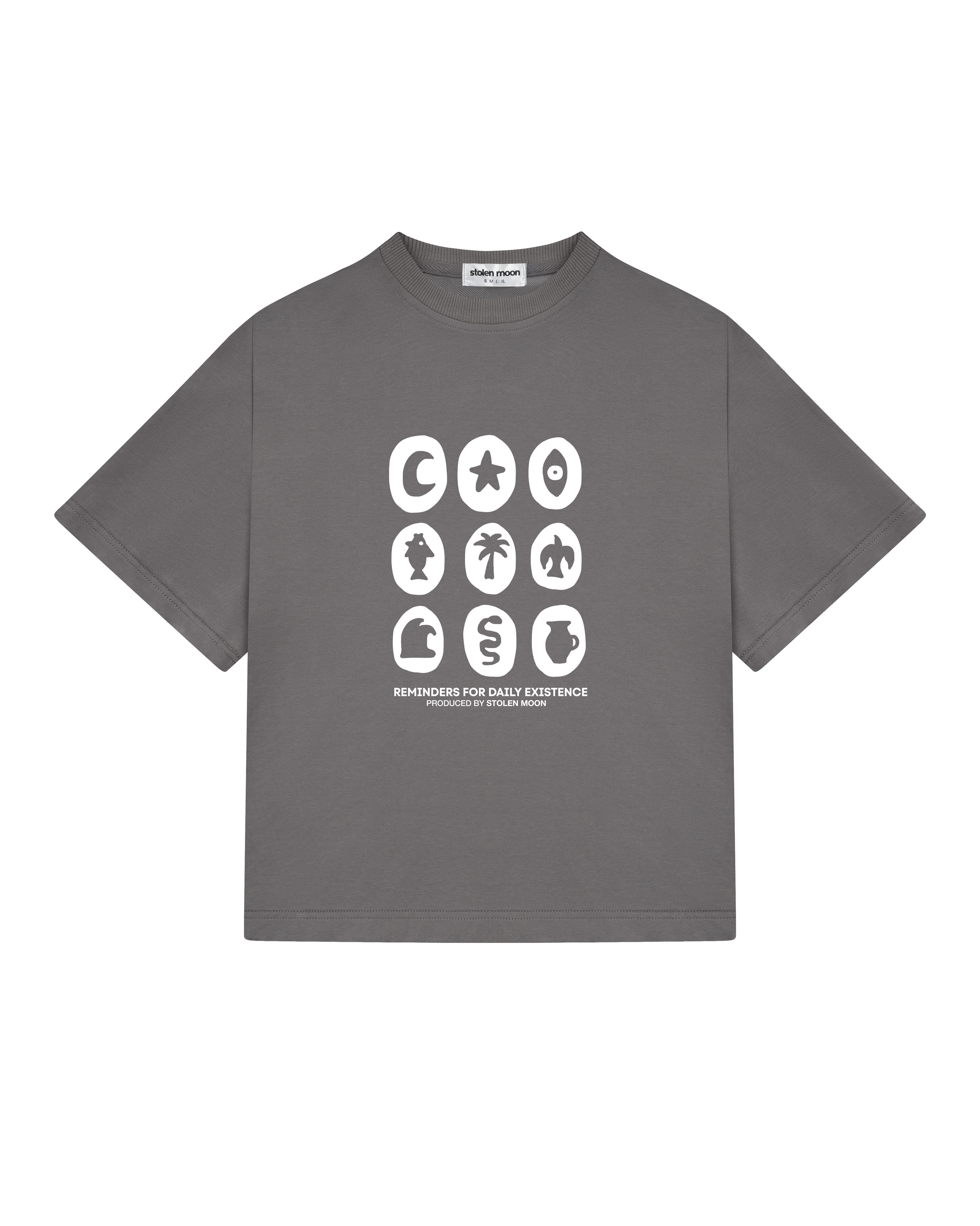REMINDERS TEE GREY