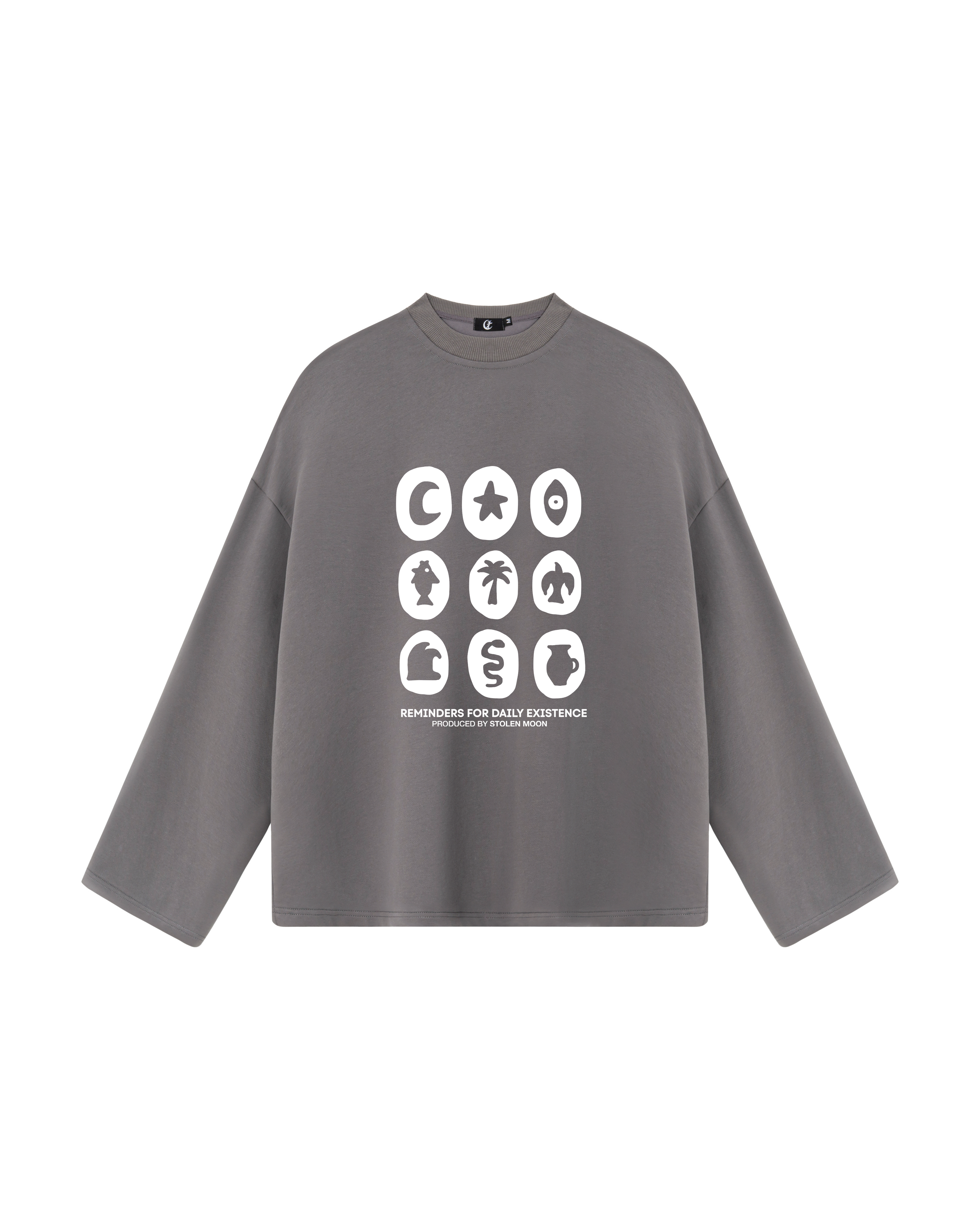 REMINDERS LONG SLEEVE GREY